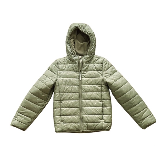 Cat & Jack Other - Cat & Jack Green Kids Puffer Fleece Jacket